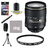 Nikon 24-120mm f/4G ED VR AF-S NIKKOR Lens + UV Filter + Lens Pouch + Zing  ....