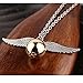 Golden Pearl Silver Necklace For Chrismats,Gift Box available (Silver)