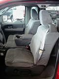 Exact Seat Covers, FD9 F369/F366 V7, 2004-2008 Ford F150 XLT XCab Front and Back Set Custom Exact Fit Seat Covers, Gray Velour