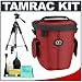 Tamrac 3330 Aero Zoom 30 Photo Pack (Red) + Tripod + Accessory Kit for Canon Rebel XSi, XS, XTi, 40D, Nikon D40, D60, D80, D200, D300, D700, Olympus Evolt E-410, E-420, E-510, E-520, and Sony Alpha A200, A300, A350, A700 Digital SLR Cameras