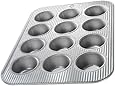USA Pan Bakeware Aluminized Steel 12 Cup Cupcake/Muffin Pan