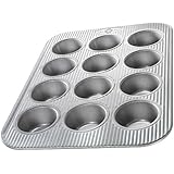 USA Pan Bakeware Aluminized Steel 12 Cup Cupcake/Muffin Pan