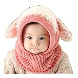 beauty factory うさちゃん風 ニット帽 帽子 ベビー キッズ 赤ちゃん 子供 選べる 5色 (ピンク)