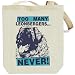 Canvas Tote Bag Beige " TOO MANY Leonbergers ... NEVER " Dogs