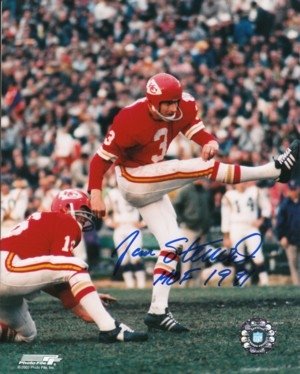 Jan Stenerud Autographed/Hand Signed Kansas City Chiefs 8x10 Photo HOF91