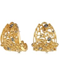 T Tahari Lace J Hoop Earrings