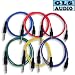6 2ft COLOR 1/4 TS RCA Patch Cable 2' GLS Audio