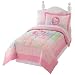 Hello Kitty Floral Patch Twin Quilt Set - Pink-Green-Yellow Patchwork
