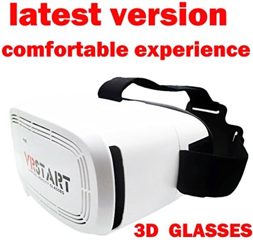 XJCGS Newest Version Google Cardboard Virtual Reality VR Mobile Phone 3D Viewing Glasses For 3.5-6.5 inch Smartphone VR 3D Glasses Headset with Head-mounted Headband