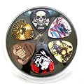 GUITAR PICK PACK 6 ROCK IMAGE PLECTRUMS - LIGHT GUAGE