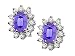 2.60 cttw Genuine Tanzanite Earrings - 14kt White or Yellow Gold LIFETIME WARRANTY