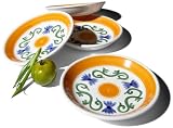 Pinzon by Caleca Sole 4-Piece Soup Plate Set