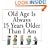 Old Age Is Always 15 Years Older Than I Am