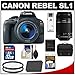 Canon EOS Rebel SL1 Digital SLR Camera & EF-S 18-55mm IS STM Lens with EF-S 55-250mm IS Lens + 32GB Card + Battery + Case + Filters + Accessory Kit