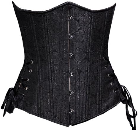 Timeless Trends Women's Floral Long Corset 36 Black
