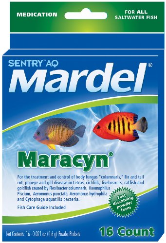 Mardel Maracyn Powder Packets Water Treament (Saltwater), 16ct