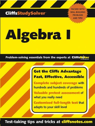 cliffs studysolver algebra i cliffs study solver