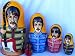Beatles Nesting doll 5 pc / 6 in #53.1