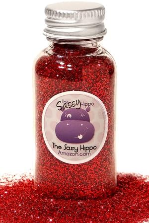 Red, Sassy Hippo Craft Glitter - Extra-Fine (RD)