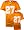 Tennessee Volunteers Light Orange Authentic Football Jersey - Medium