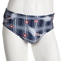 Speedo Men's Americana Flipturns USA Plaid Water Polo Swimsuit