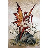 Amy Brown (Red Mischief) Art Print Poster
