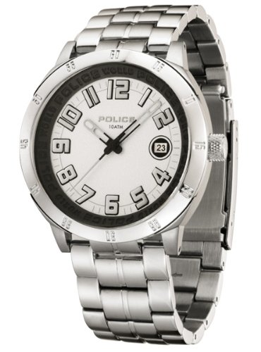 Police Men's PL-11807JS/04M Outlaw White Dial Watch
