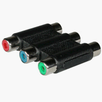Cables To Go - Video coupler - component video - RCA (F) - RCA (F) - black by Cables To Go