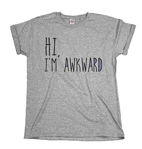 Hi I`m Awkward Mens & Ladies Unisex Fit Slogan T-Shirt