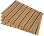 DII Stripe Bamboo Natural/Chocolate Placemat, Set of 4