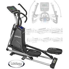 LifeSpan Fitness EL2000 Elliptical Trainer with Audio Center