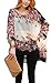 iNewbetter Womens Floral Batwing Sleeve Beach Loose Blouse Tunic Tops