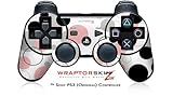 Sony PS3 Controller Skin Lots of Dots Pink on White
