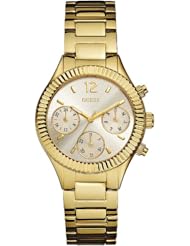 Guess W0323L2 37mm Gold Plated Stainless Steel Case Gold Plated Stainless Steel Mineral Womens Watch