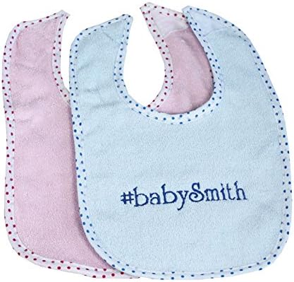 Personalized Twitter Hashtag Baby Bib