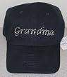 Rhinestone Decorated Grandma Denim Cap