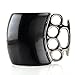 Friendly Porcelain Cup Knuckle Duster Mug Fist Mug Novelty Gifts Bar Mugs Tricky Tum, Coffee Milk Mug Black Ceramic Cup Cool Gift