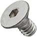 18-8 Stainless Steel Socket Cap Screw, Metric, Flat Head, Internal Hex Drive, Plain Finish, Meets DIN 7991 Specifications, Right Hand Threads
