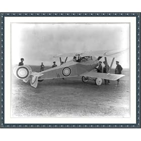 Gaber Vlinsky in a French Nieuport Plane
