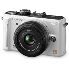 Panasonic Lumix DMC-GF1KEG-W Systemkamera (12 Megapixel, 7,6 cm Display, HD-Video, LiveView, Bildstabilisator) inkl. 14-45 mm Objektiv perlmutt-wei�