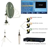 Camping-Satellite HD Set with Easy Find LNB 54 cm