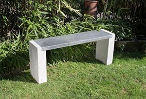 Amazon.de: Steinbank, Gartenbank Granit, Modell "Vaduz" dunkelgrau, L 116cm