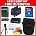 Olympus TG-320, VR-340, SZ-12, XZ-1, SZ-10, SZ-20, SZ-30MR, SP-800UZ, SP-810UZ, SZ-11 Digital Camera Includes (2Pcs) Extended Replacement LI-50B Batteries + AC/DC Charger + 16GB High Speed Memory + USB Reader + LCD Screen Protectors + Mini Tripod + Cleaniing Kit + Deluxe Camera Case