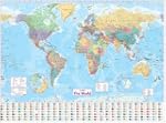 Collins World Wall Laminated Map