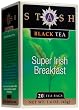 Stash Premium Super Irish Breakfast Black Tea, Tea Bags, 20-Count Boxes (Pack of 6)
