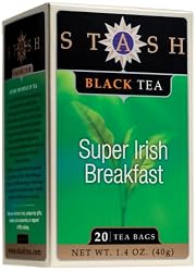 Stash Premium Super Irish Breakfast Black Tea, Tea Bags, 20-Count Boxes (Pack of 6)
