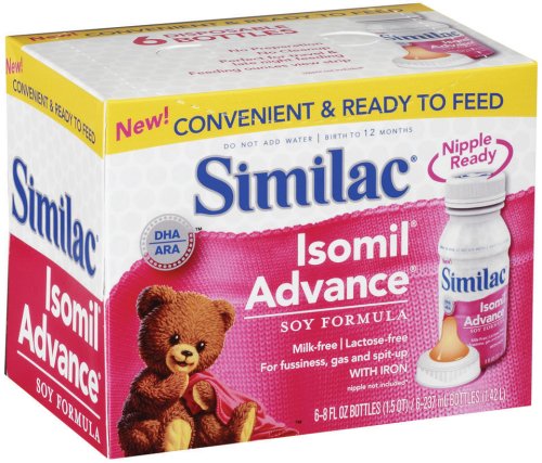 Isomil Advance Soy Forumula, 8-Ounce Plastic Bottles Case of 24