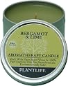 Bergamot & Lime Aromatherapy Candle- 24 hr. burn time- made with 100% pure essential oils