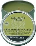 Bergamot & Lime 100% Essential Oil Aromatherapy Candle- 24 hr. burn time
