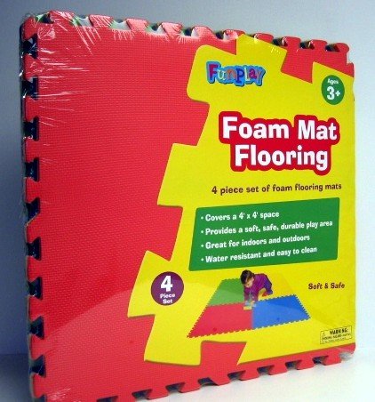 Childrens Toyshop  Toys : Foam Mat Flooring for 4'x4' Space (4 Piece Set)